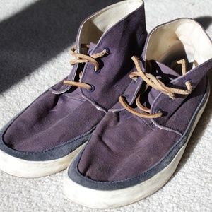 👟 Ralph Lauren Hi Top Erwin Canvas Leather Shoes